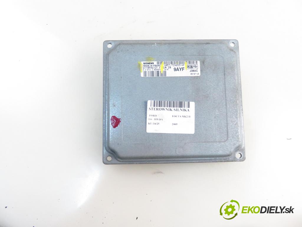 FORD FOCUS II (DA_, HCP) HB 2005 74,00 1.6 - HWDA 1596,00 Riadiaca jednotka Motor 4M5112A650HF ; S118934101F