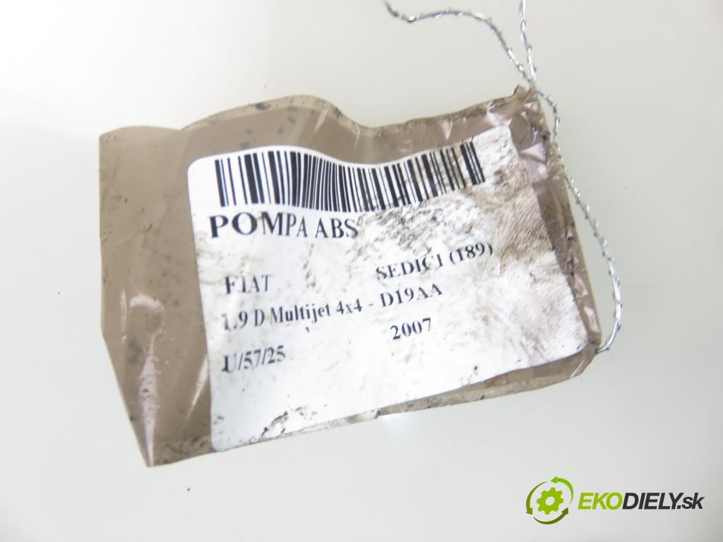 FIAT SEDICI (189_) CROSSOVER 2007 88,00 1.9 D Multijet 120 4x4 - D19AA 1910,00 Pumpa ABS 0265800494 ; 0265231670 (Pumpa ABS)