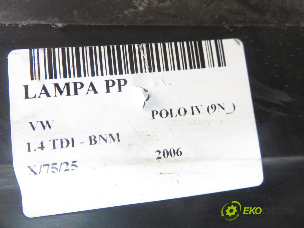 VW POLO (9N_) HB 2006 51,00 1.4 TDI - BNM 1422,00 světlo PP 6Q1941008AQ