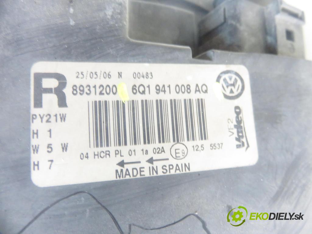 VW POLO (9N_) HB 2006 51,00 1.4 TDI - BNM 1422,00 světlo PP 6Q1941008AQ