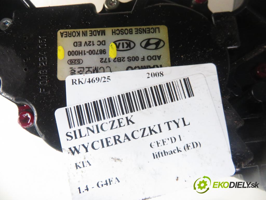 KIA CEE'D liftback (ED) HB 2008 77,00 1.4 1396,00 Motorček stierače zadné 987001H000