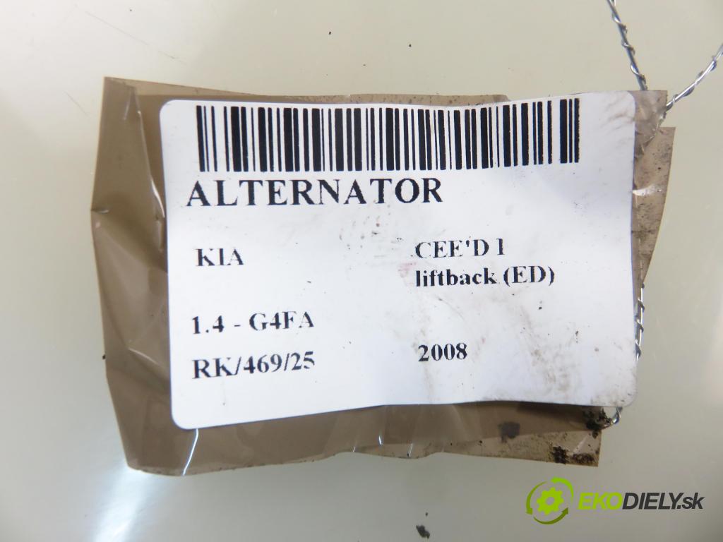 KIA CEE'D liftback (ED) HB 2008 77,00 1.4 1396,00 Alternátor 373002B101 ; 2655447 (Alternátor)
