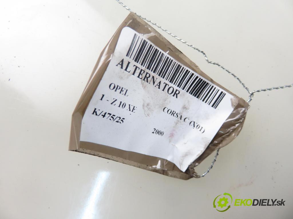 OPEL CORSA C (X01) HB 2000 43,00 1.0 12V 58 - Z 10 XE 973,00 Alternátor 24437119 ; 24437119XK ; 0124225018 (Alternátor)