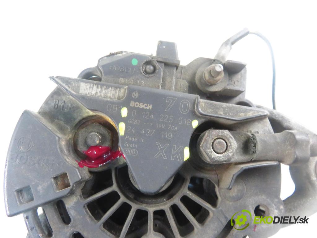 OPEL CORSA C (X01) HB 2000 43,00 1.0 12V 58 - Z 10 XE 973,00 Alternátor 24437119 ; 24437119XK ; 0124225018 (Alternátor)