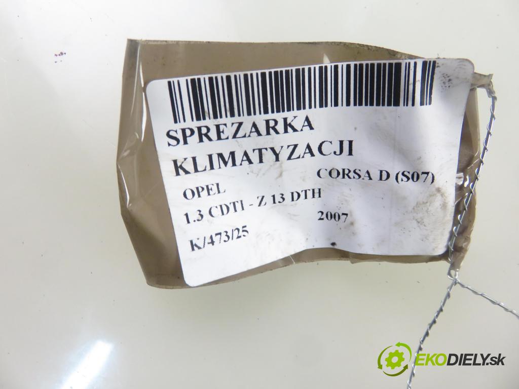 OPEL CORSA D (S07) HB 2007 66,00 1.3 CDTI 90 - Z 13 DTH 1248,00 KOMPRESOR: klimatizácie 55703721 ; 4471905550 (Kompresor klimatizácie)