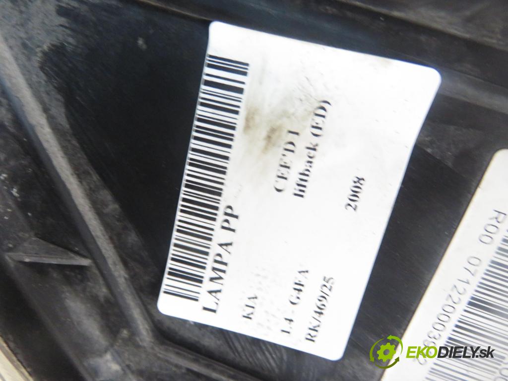 KIA CEE'D liftback (ED) HB 2008 77,00 1.4 1396,00 světlo PP 921021H000