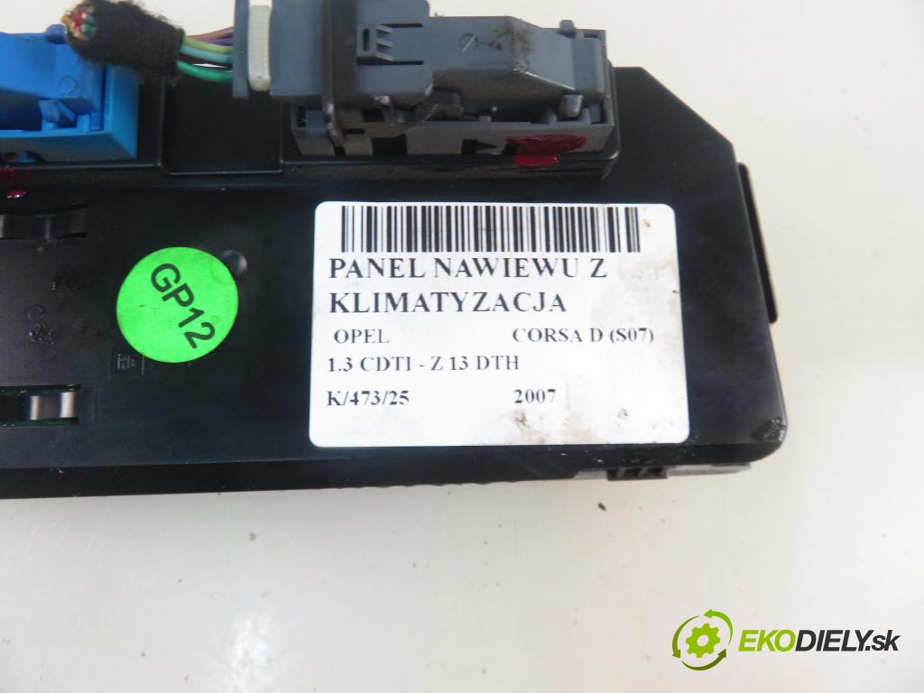 OPEL CORSA D (S07) HB 2007 66,00 1.3 CDTI 90 - Z 13 DTH 1248,00 Panel kúrenia KLIMATIZACE: 13261832