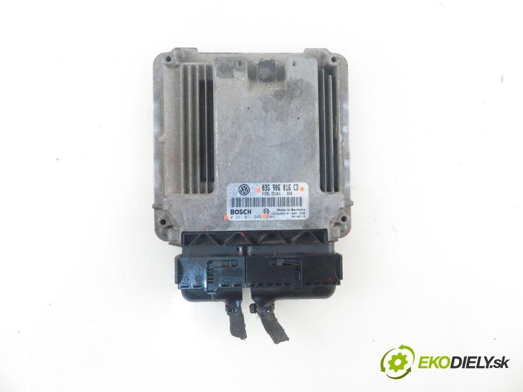 VW TOURAN (1T1, 1T2) MINIVAN 2005 77,00 1.9 TDI - BKC 1896,00 Riadiaca jednotka Motor 03G906016CD ; 0281011945