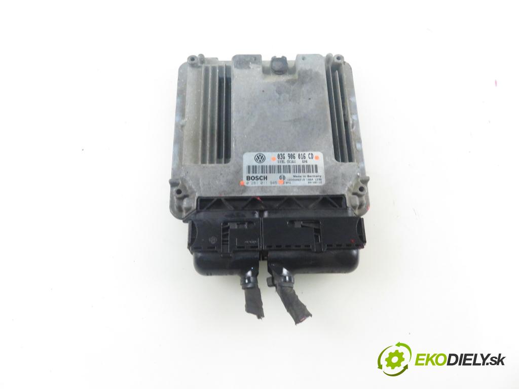 VW TOURAN (1T1, 1T2) MINIVAN 2005 77,00 1.9 TDI - BKC 1896,00 Riadiaca jednotka Motor 03G906016CD ; 0281011945