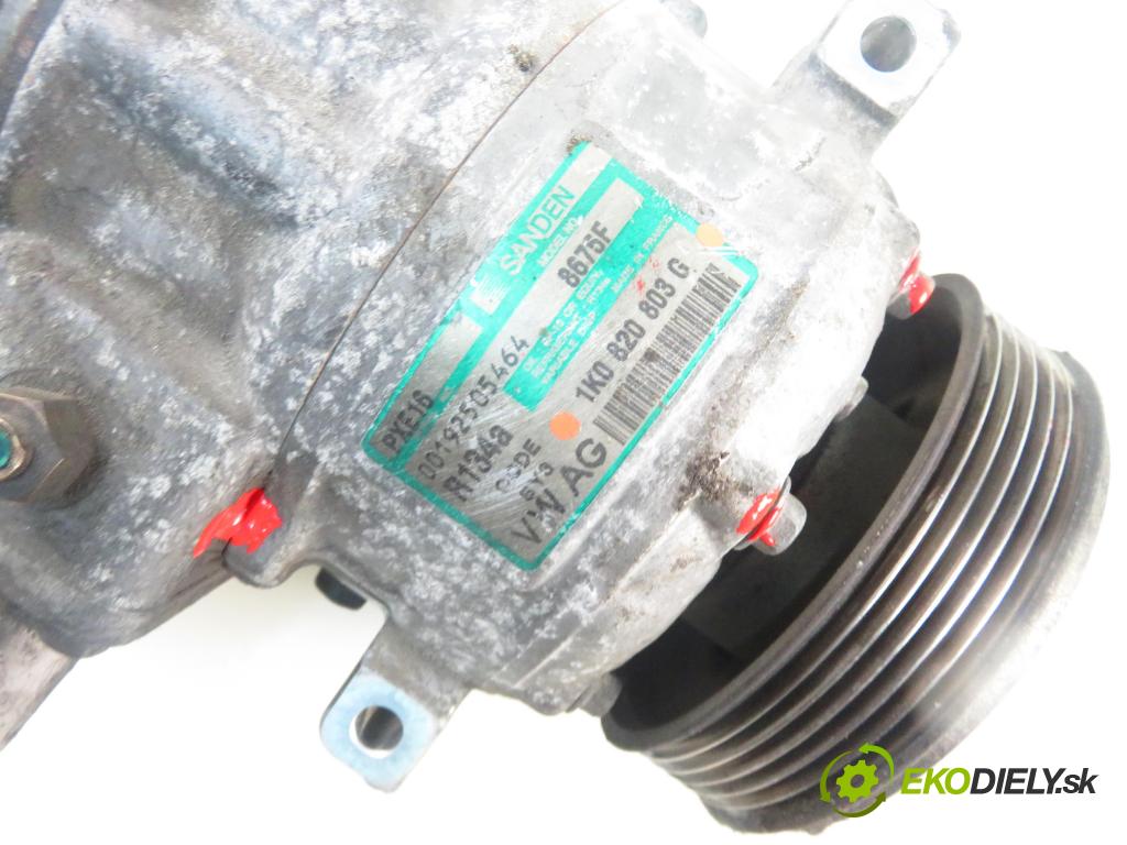 VW TOURAN (1T1, 1T2) MINIVAN 2005 77,00 1.9 TDI - BKC 1896,00 KOMPRESOR: klimatizácie 1K0820803G (Kompresor klimatizácie)