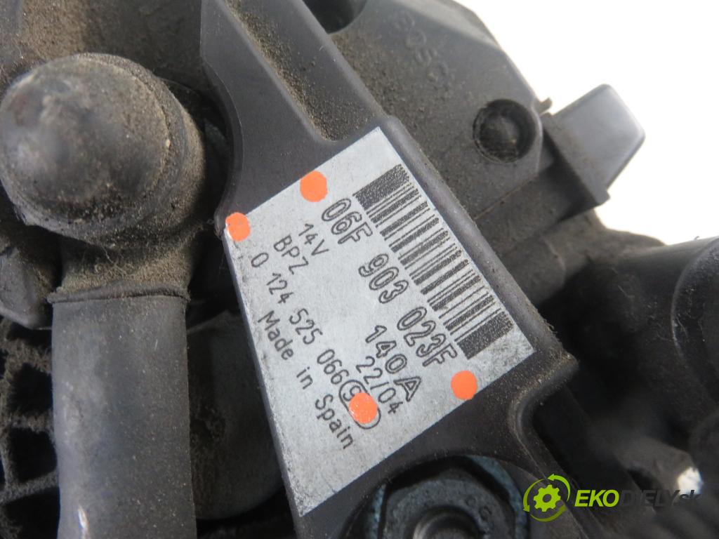VW TOURAN (1T1, 1T2) MINIVAN 2005 77,00 1.9 TDI - BKC 1896,00 Alternátor 06F903023F ; 0124525066 (Alternátor)
