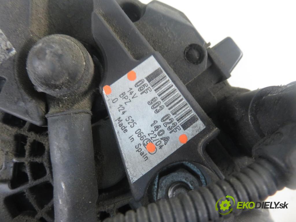 VW TOURAN (1T1, 1T2) MINIVAN 2005 77,00 1.9 TDI - BKC 1896,00 Alternátor 06F903023F ; 0124525066 (Alternátor)