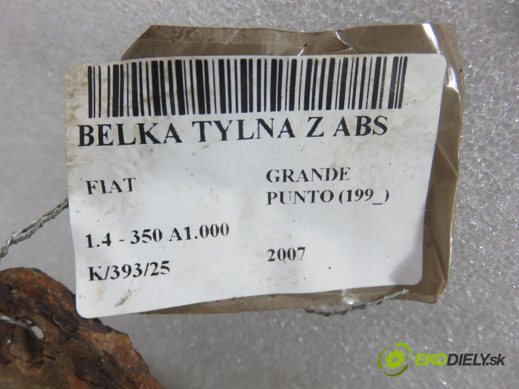 FIAT GRANDE PUNTO (199_) HB 2007 57,00 1.4 - 350 A1.000 1368,00 výztuha zadní část ABS