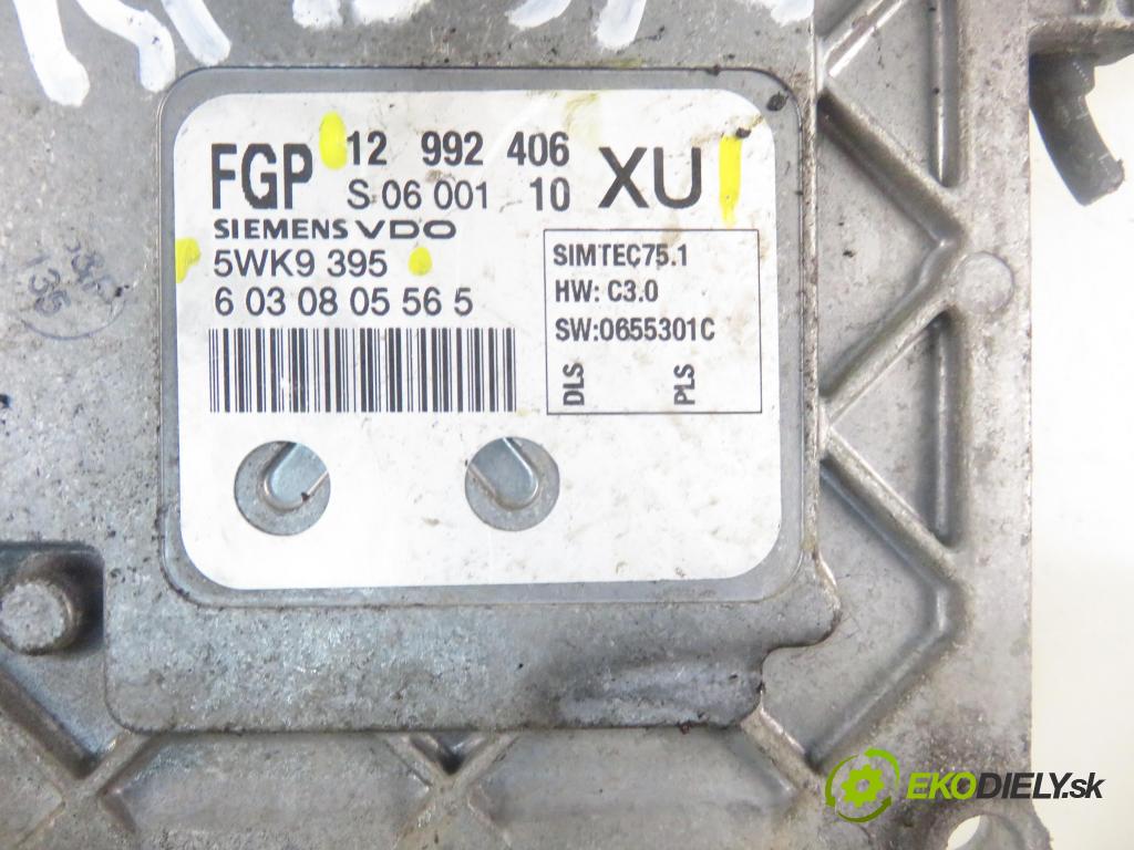 OPEL ZAFIRA B (A05) MINIVAN 2006 103,00 1.8 - Z 18 XER 1796,00 Riadiaca jednotka Motor 12992406XU ; 5WK9395