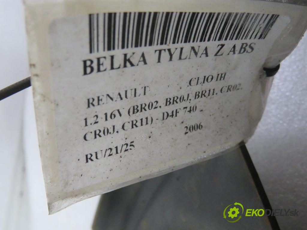 RENAULT CLIO III (BR0/1, CR0/1) HB 2006 55,00 1.2 16V 75 - D4F 740 1149,00 výztuha zadní část ABS