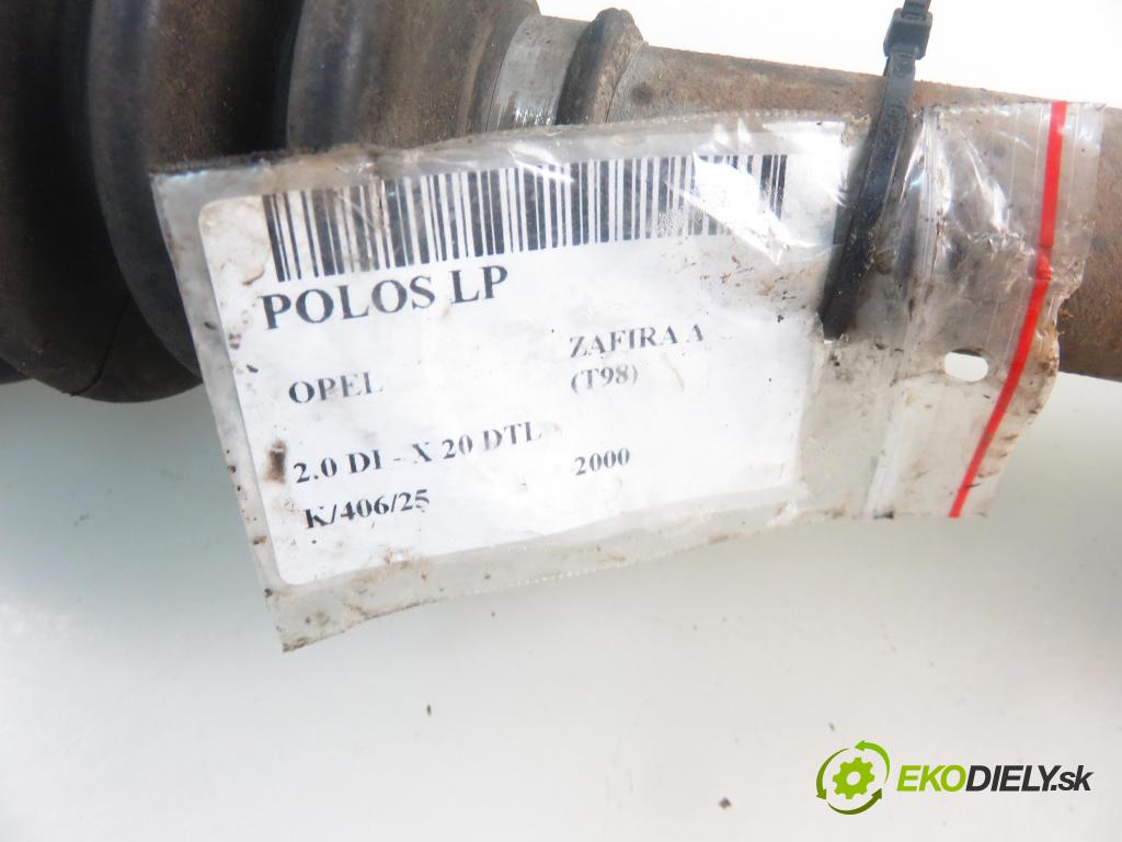 OPEL ZAFIRA A Nadwozie Wielkopojemne (MPV) (T98) MINIVAN 2000 60,00 2.0 DI - X 20 DTL 1995,00 Poloos LP
