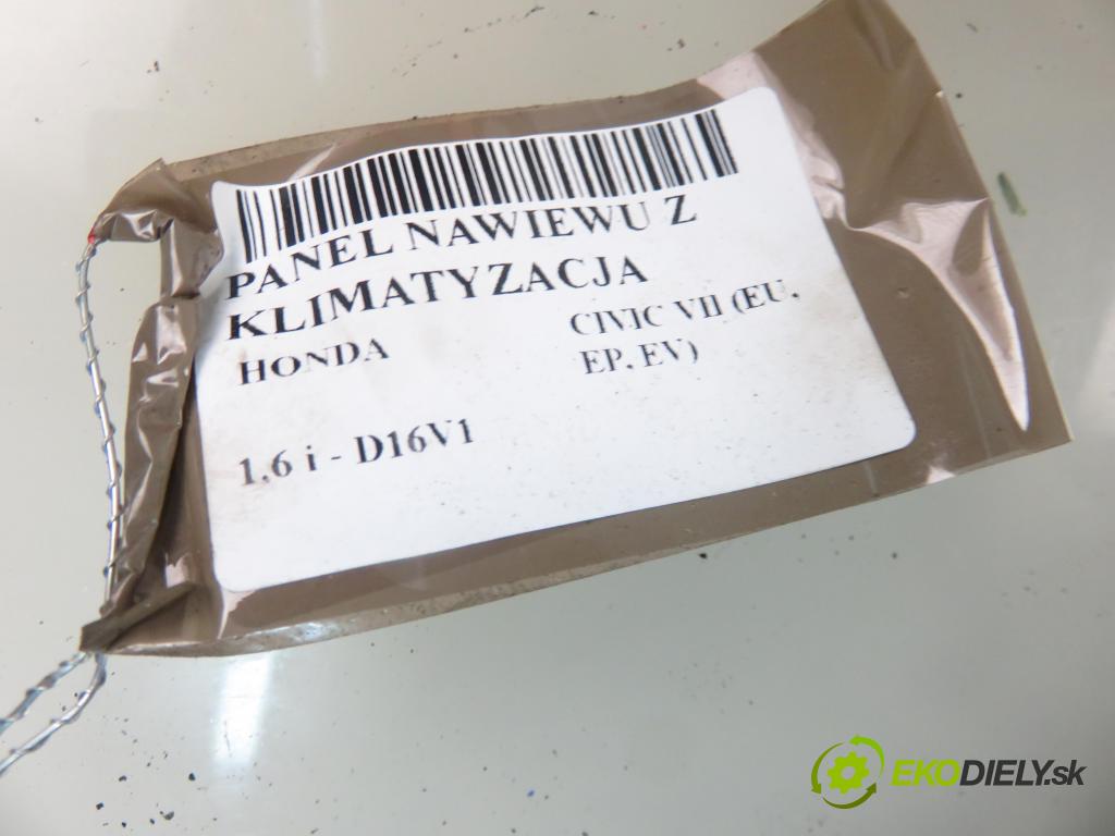 HONDA CIVIC VII Hatchback (EU, EP, EV) HB 2005 81,00 1.6 i - D16V1 1590,00 Panel kúrenia KLIMATIZACE: 79500S5TG023M1 ; 0745U5TG1