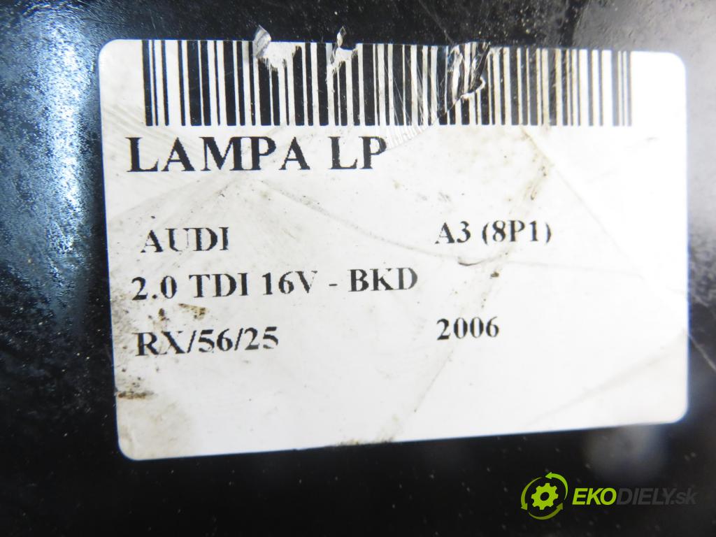 AUDI A3 (8P1) HB 2006 103,00 2.0 TDI PD 16V 140 1968,00 světlo LP