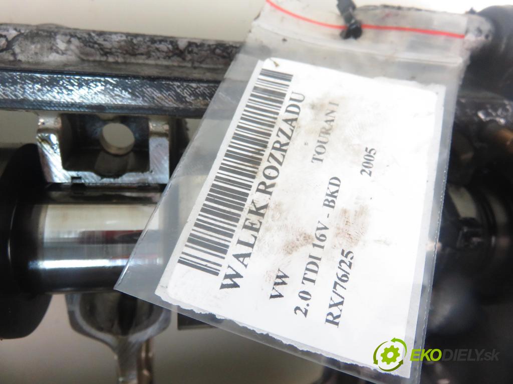 VW TOURAN (1T1, 1T2) MINIVAN 2005 103,00 2.0 TDI 16V 140 - BKD 1968,00 vačka Vačkový hriadeľ: 03G103308B