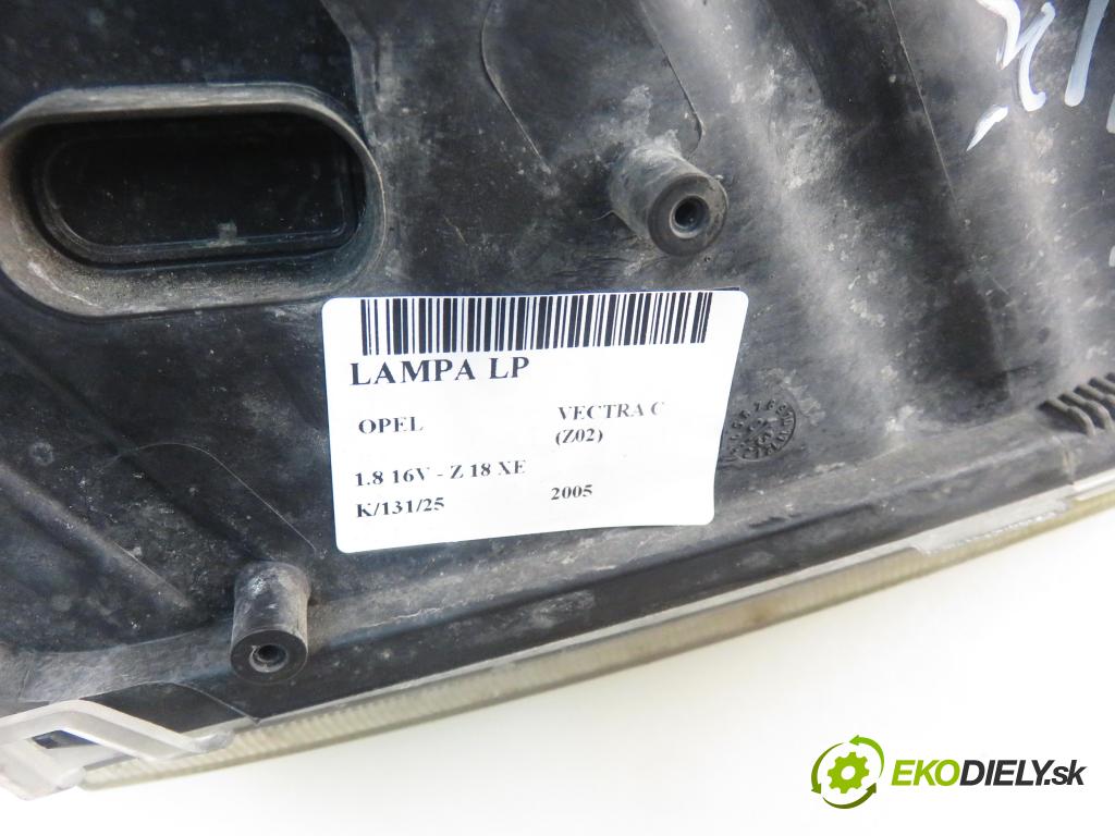 OPEL VECTRA C (Z02) LIFTBACK 2005 90,00 1.8 16V 122 - Z 18 XE 1796,00 světlo LP 