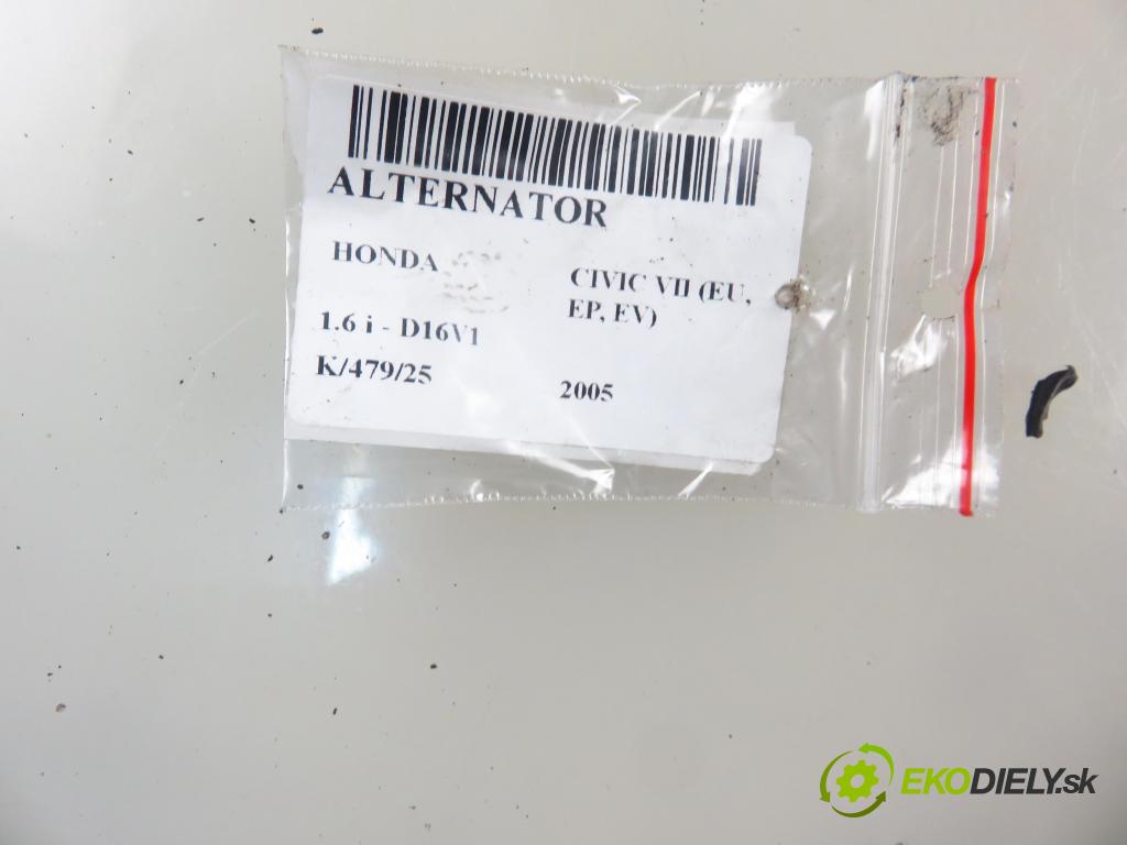 HONDA CIVIC VII Hatchback (EU, EP, EV) HB 2005 81,00 1.6 i - D16V1 1590,00 Alternátor A5TA7091ZC (Alternátor)