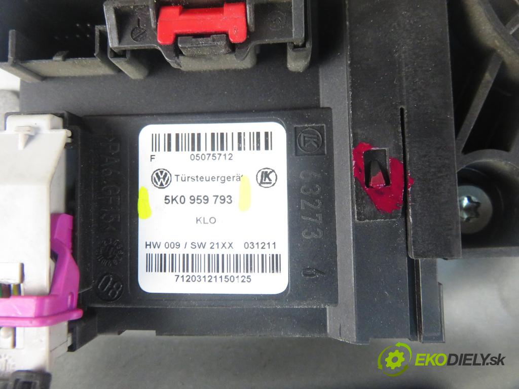 VW TOURAN (1T3) MINIVAN 2012 103,00 2.0 TDI - CFHC 1968,00 mechanismus oken 1T0959701T ; 5K0959793 ; 1T1837729BC