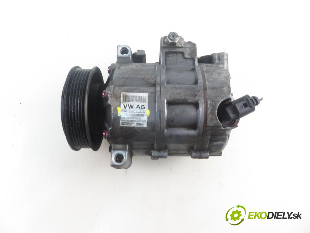 VW TOURAN (1T3) MINIVAN 2012 103,00 2.0 TDI - CFHC 1968,00 KOMPRESOR: klimatizácie 5K0820803B (Kompresor klimatizácie)