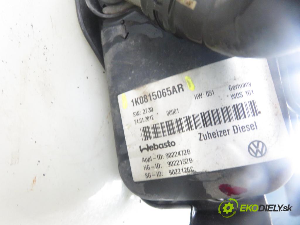 VW TOURAN (1T3) MINIVAN 2012 103,00 2.0 TDI - CFHC 1968,00 Webasto 1K0815065AR ; 9022152B (Webasto)