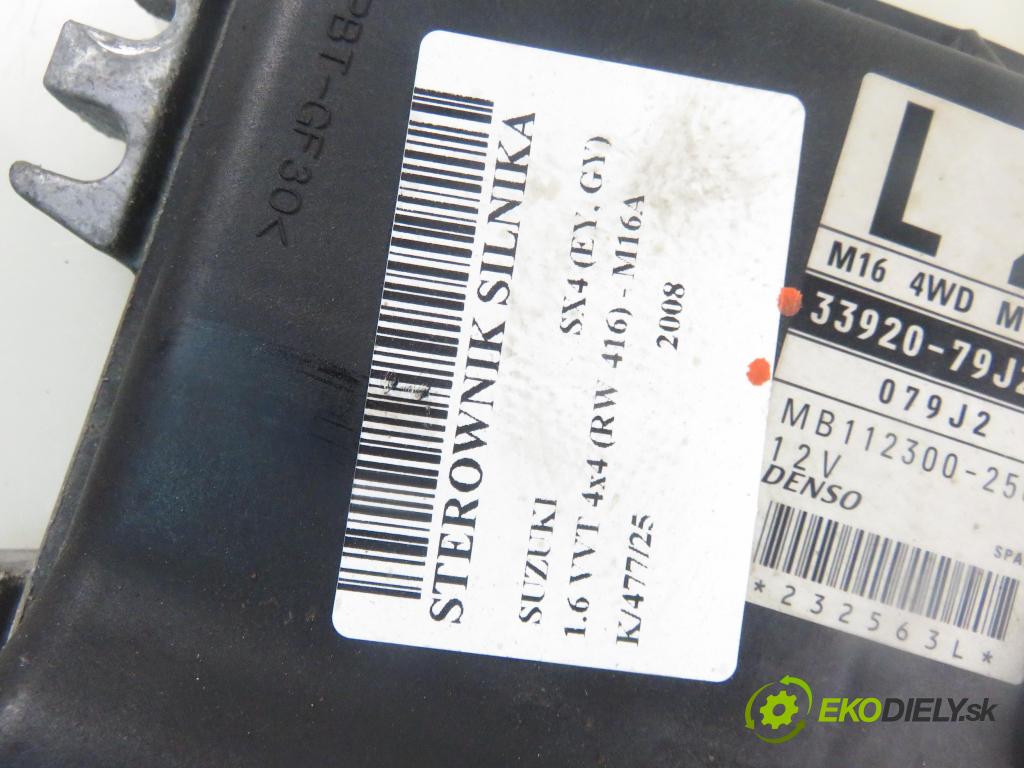 SUZUKI SX4 (EY, GY) CROSSOVER 2008 79,00 1.6 VVT 4x4 (RW 416) 107 - M16A 1586,00 Riadiaca jednotka Motor 3392079J2 ; MB1123002563