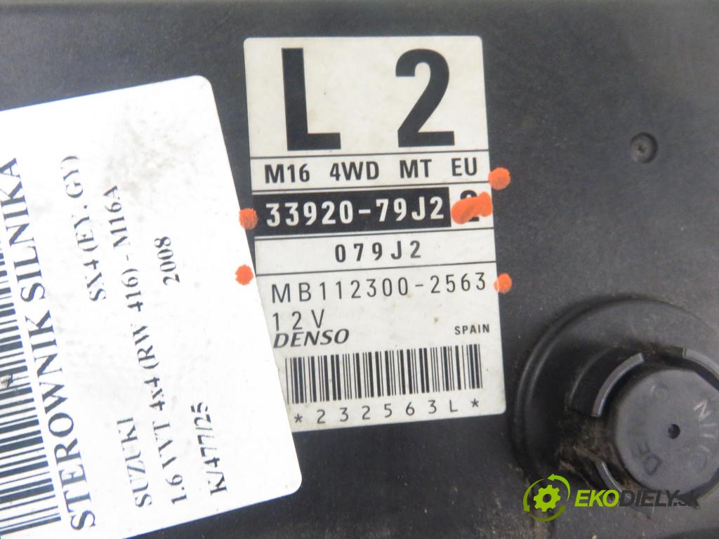 SUZUKI SX4 (EY, GY) CROSSOVER 2008 79,00 1.6 VVT 4x4 (RW 416) 107 - M16A 1586,00 Riadiaca jednotka Motor 3392079J2 ; MB1123002563