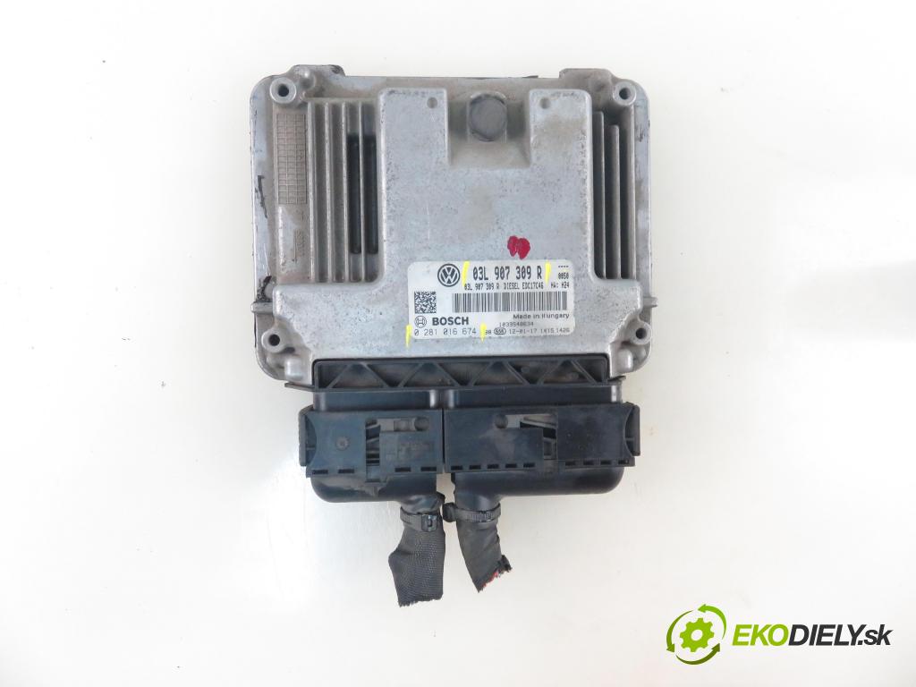VW TOURAN (1T3) MINIVAN 2012 103,00 2.0 TDI - CFHC 1968,00 Riadiaca jednotka Motor 03L907309R ; 0281016647