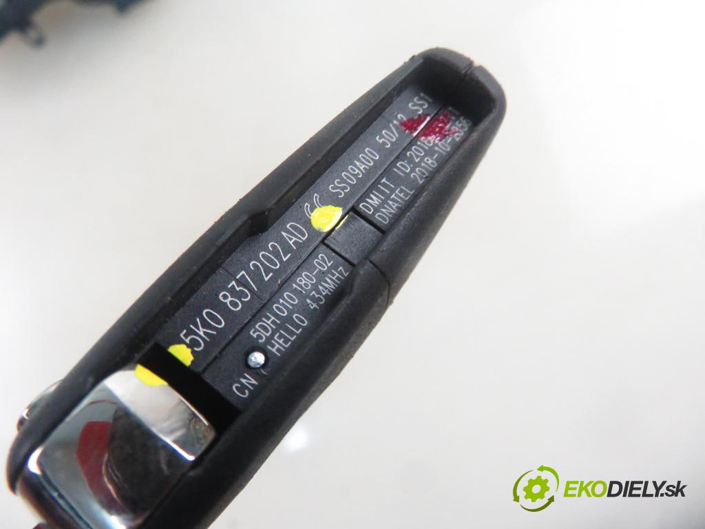 VW TOURAN (1T3) MINIVAN 2012 103,00 2.0 TDI - CFHC 1968,00 spinačka 1K0905851B ; 5K0837202AD (Spínacia skrinka)