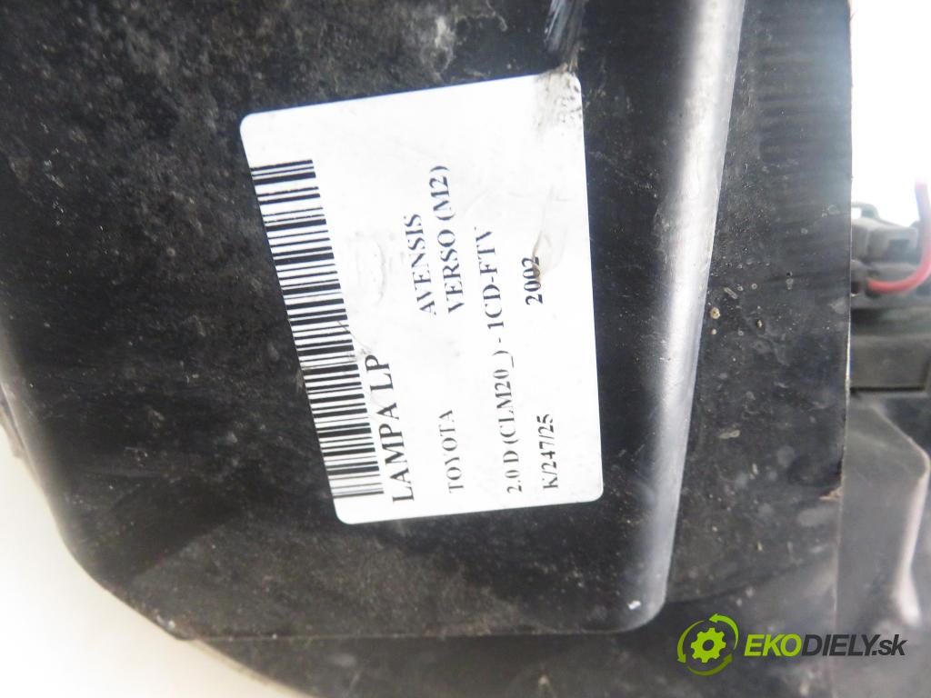 TOYOTA AVENSIS VERSO (_M2_) MINIVAN 2002 85,00 2.0 D (CLM20_) - 1CD-FTV 1995,00 světlo LP