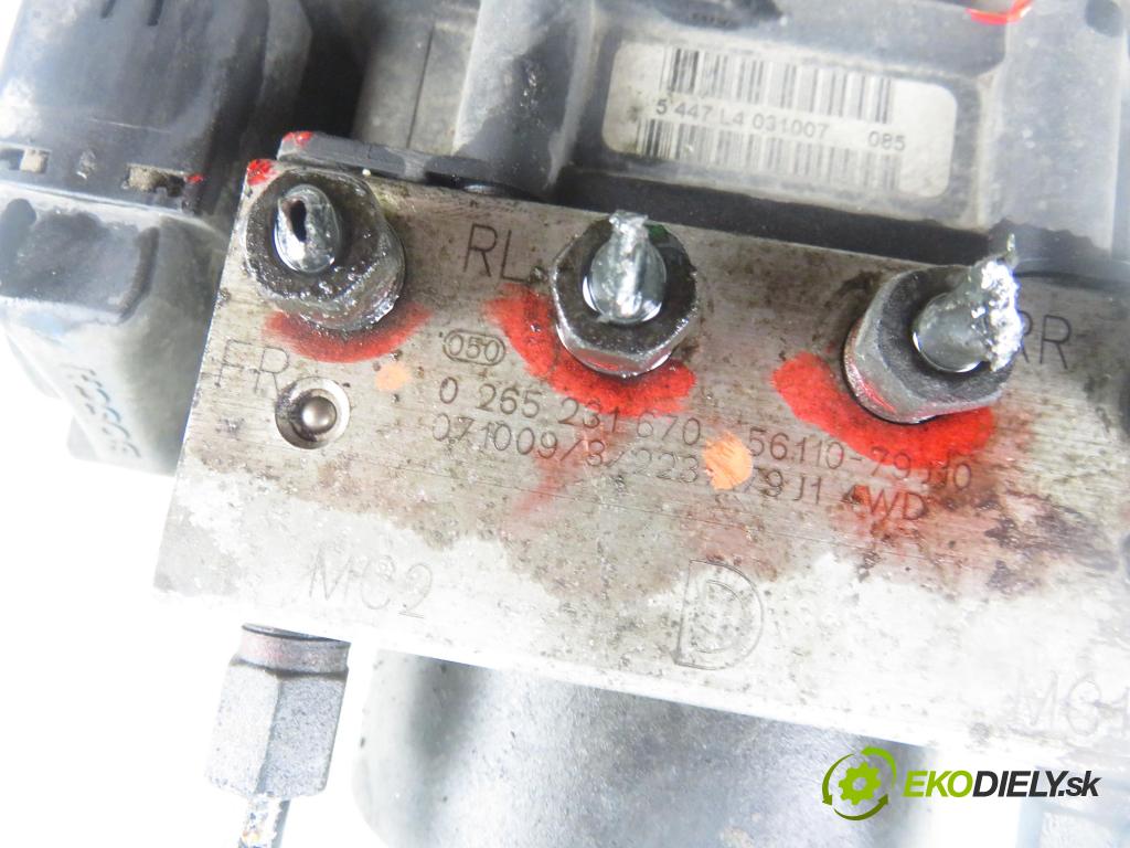 SUZUKI SX4 (EY, GY) CROSSOVER 2008 79,00 1.6 VVT 4x4 (RW 416) 107 - M16A 1586,00 Pumpa ABS 0265800494 ; 0265231670 (Pumpa ABS)