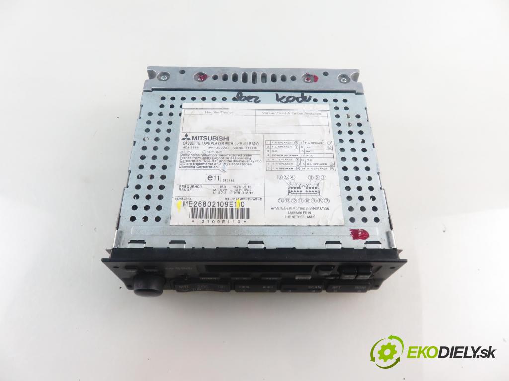 MITSUBISHI PAJERO PININ (H6_W, H7_W) SUV 2000 95,00 2.0 GDI 1999,00 RADIO ME26802109E ; MZ312566