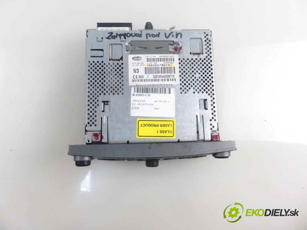 PEUGEOT 407 SW (6E_) KOMBI 2004 116,00 2.2 - 3FZ (EW12J4) 2230,00 RADIO CD 96565708YW