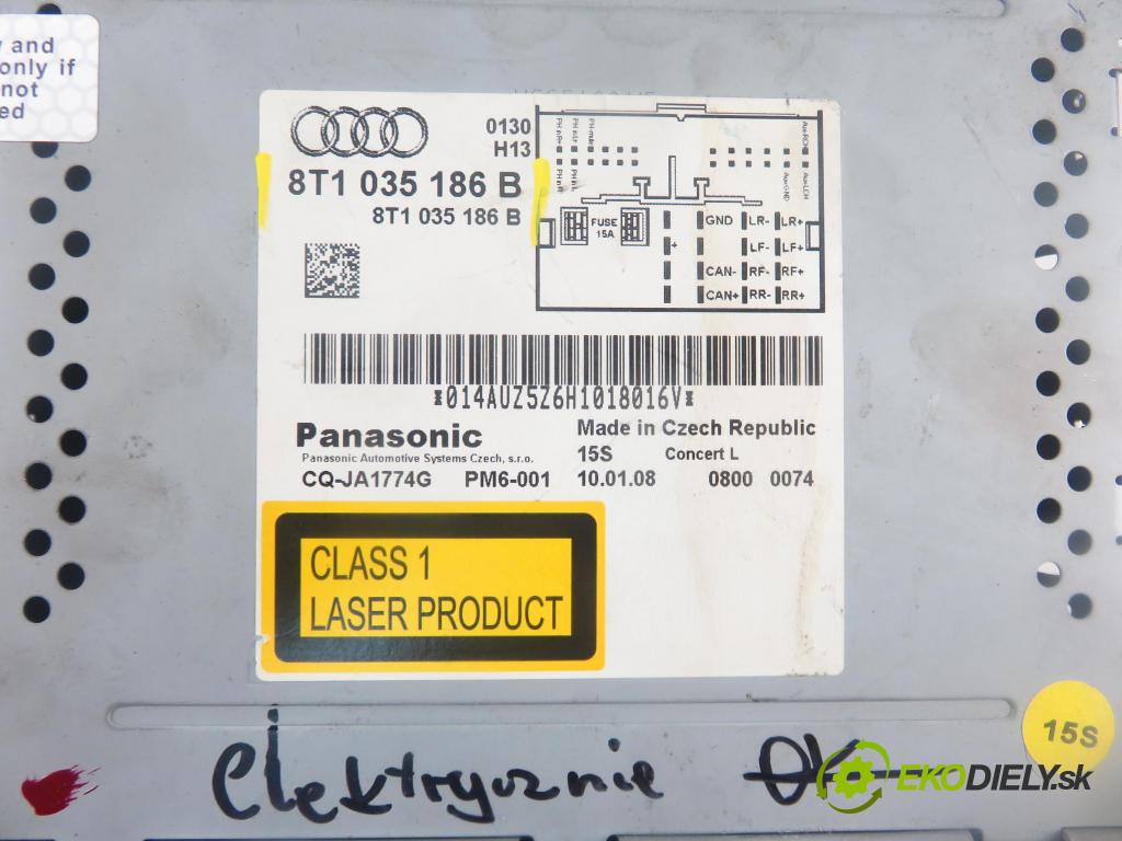 AUDI A4 (8K2, B8) SEDAN 2008 118,00 1.8 TFSI - CABB 1798,00 RADIO CD 8T1035186B