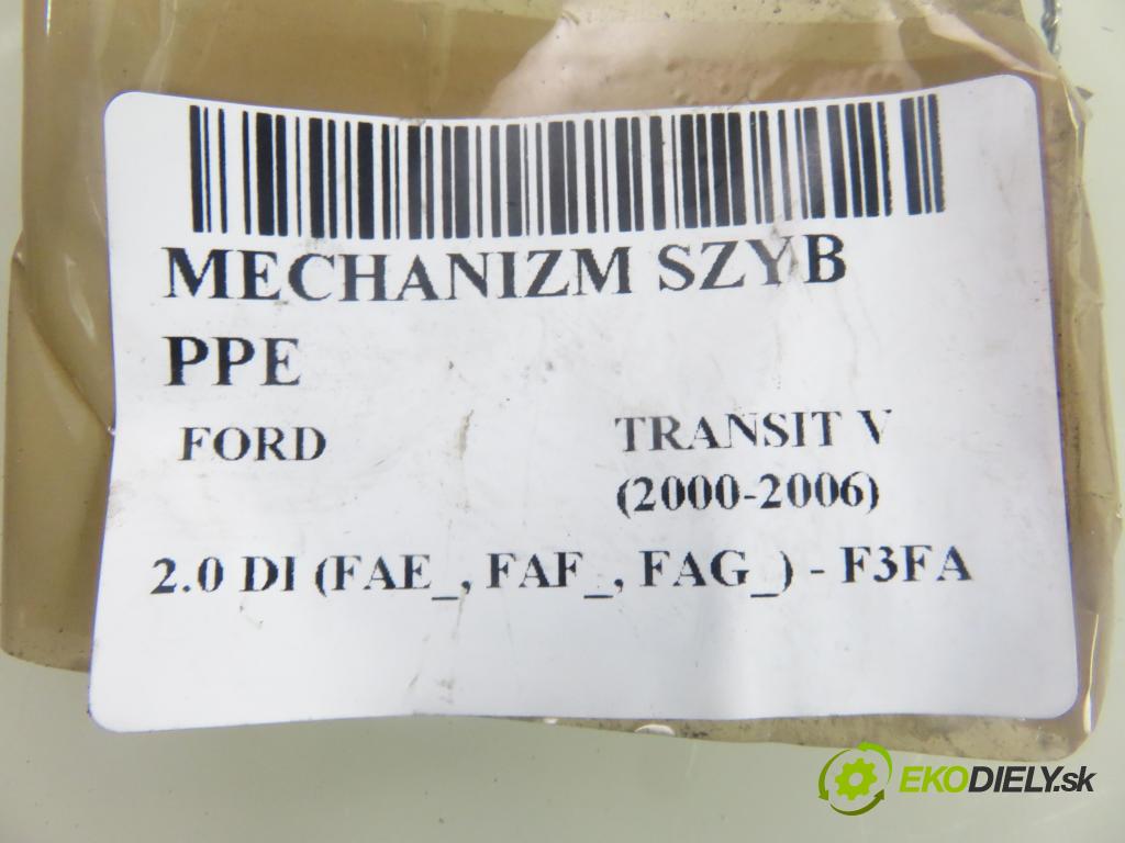 FORD TRANSIT Furgon (FA_ _) CHLODNIA 2005 63,00 2.0 DI 86 - F3FA 1998,00 mechanismus oken PPE