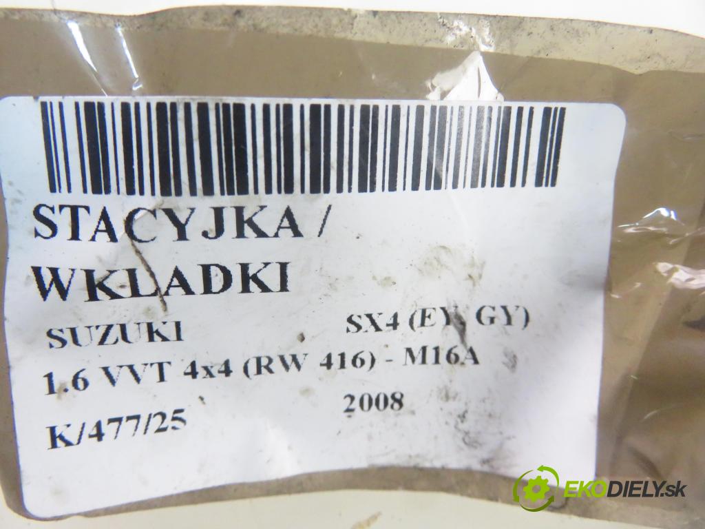 SUZUKI SX4 (EY, GY) CROSSOVER 2008 79,00 1.6 VVT 4x4 (RW 416) 107 - M16A 1586,00 spinačka SLS18 ; 3397065J00 ; 5WK49182 (Spínacia skrinka)