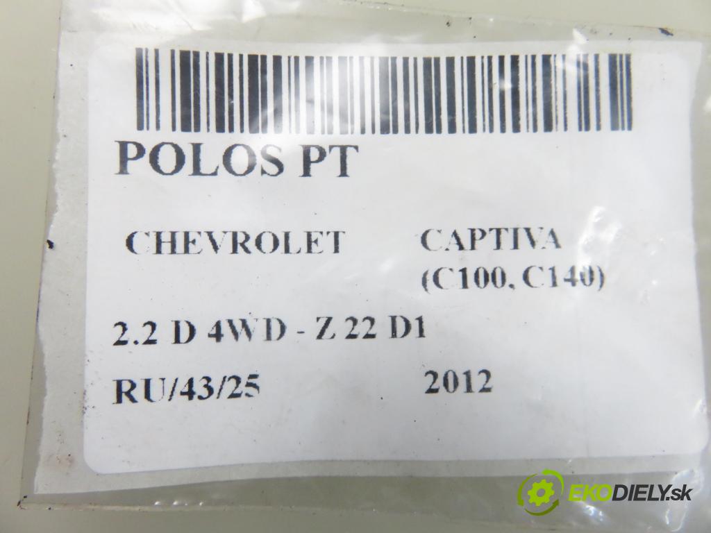 CHEVROLET CAPTIVA (C100, C140) SUV 2012 135,00 2.2 D 4WD 184 - Z 22 D1 2231,00 Poloos pravé zadné 96624822