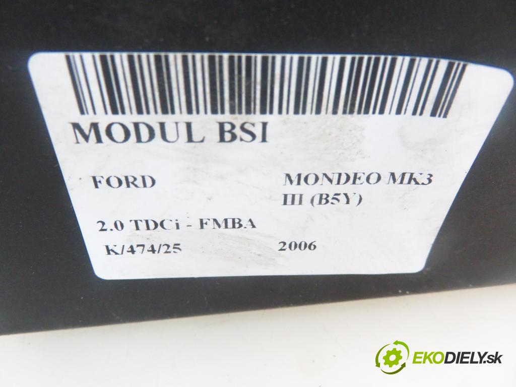 FORD MONDEO III (B5Y) LIFTBACK 2006 96,00 2.0 TDCi - FMBA 1998,00 MODUL BSI 3S7T15K600TC ; 5WK48752F