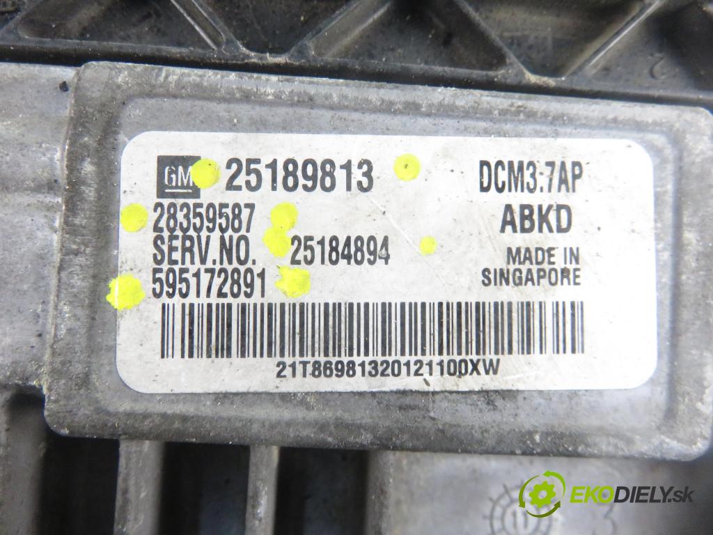 CHEVROLET CAPTIVA (C100, C140) SUV 2012 135,00 2.2 D 4WD 184 - Z 22 D1 2231,00 Riadiaca jednotka Motor 25189813 ; 28359587 ; 25184894