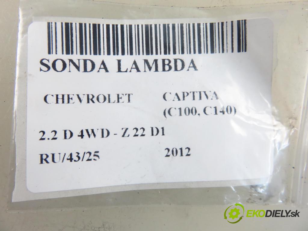 CHEVROLET CAPTIVA (C100, C140) SUV 2012 135,00 2.2 D 4WD 184 - Z 22 D1 2231,00 sonda lambda 25182881 (Lambda sonda)