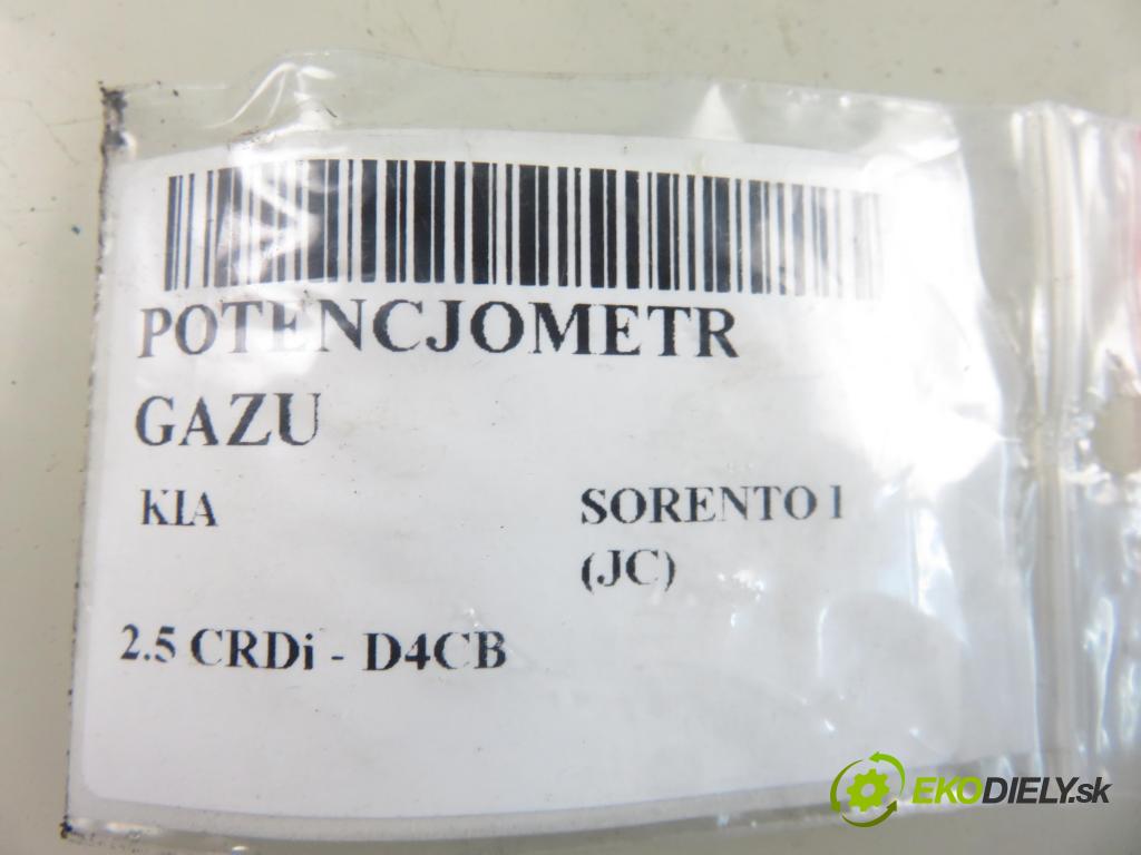 KIA SORENTO I (JC) SUV 2007 103,00 2.5 CRDi 140 - D4CB 2497,00 Potenciometer plynu 351904X600 (Pedál)