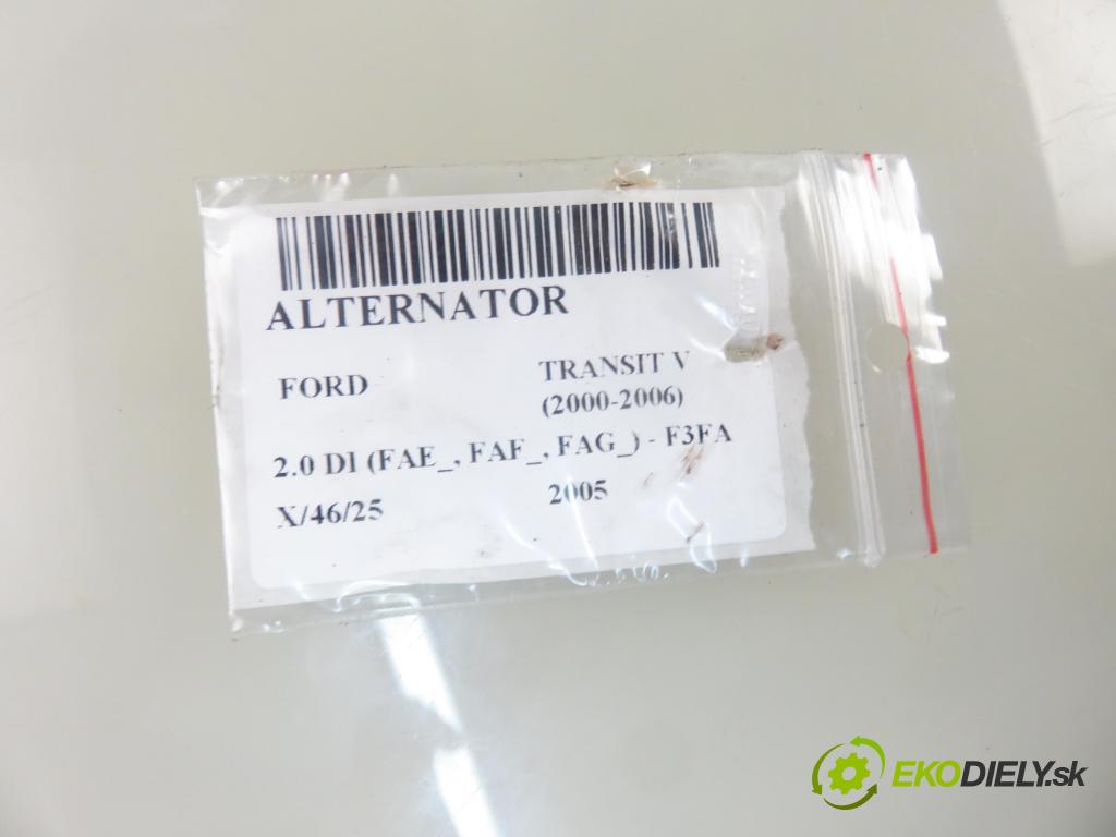 FORD TRANSIT Furgon (FA_ _) CHLODNIA 2005 63,00 2.0 DI 86 - F3FA 1998,00 Alternátor 0124415030 ; 1C1T10300AF (Alternátor)