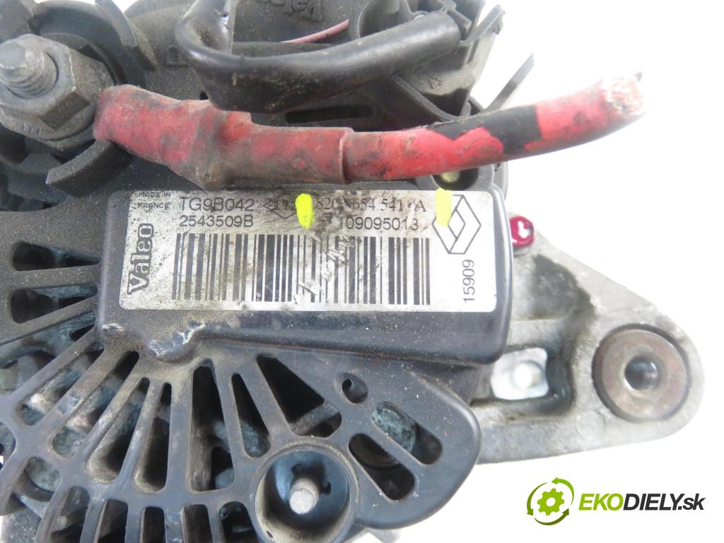 RENAULT CLIO III (BR0/1, CR0/1) HB 2009 55,00 1.2 16V Hi-Flex (BR1U, CR1U) - D4F 742 1149,00 Alternátor 8200654541A (Alternátor)