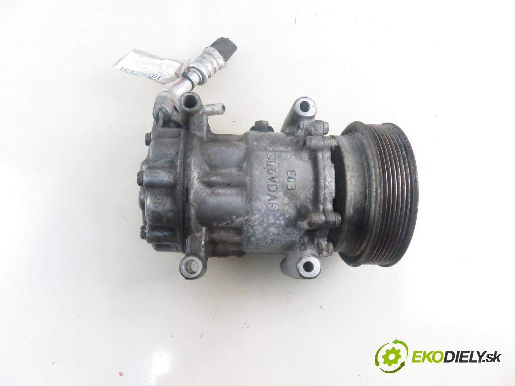 RENAULT CLIO III (BR0/1, CR0/1) HB 2009 55,00 1.2 16V Hi-Flex (BR1U, CR1U) - D4F 742 1149,00 KOMPRESOR: klimatizácie 8200819568A ; 8200819568 (Kompresor klimatizácie)