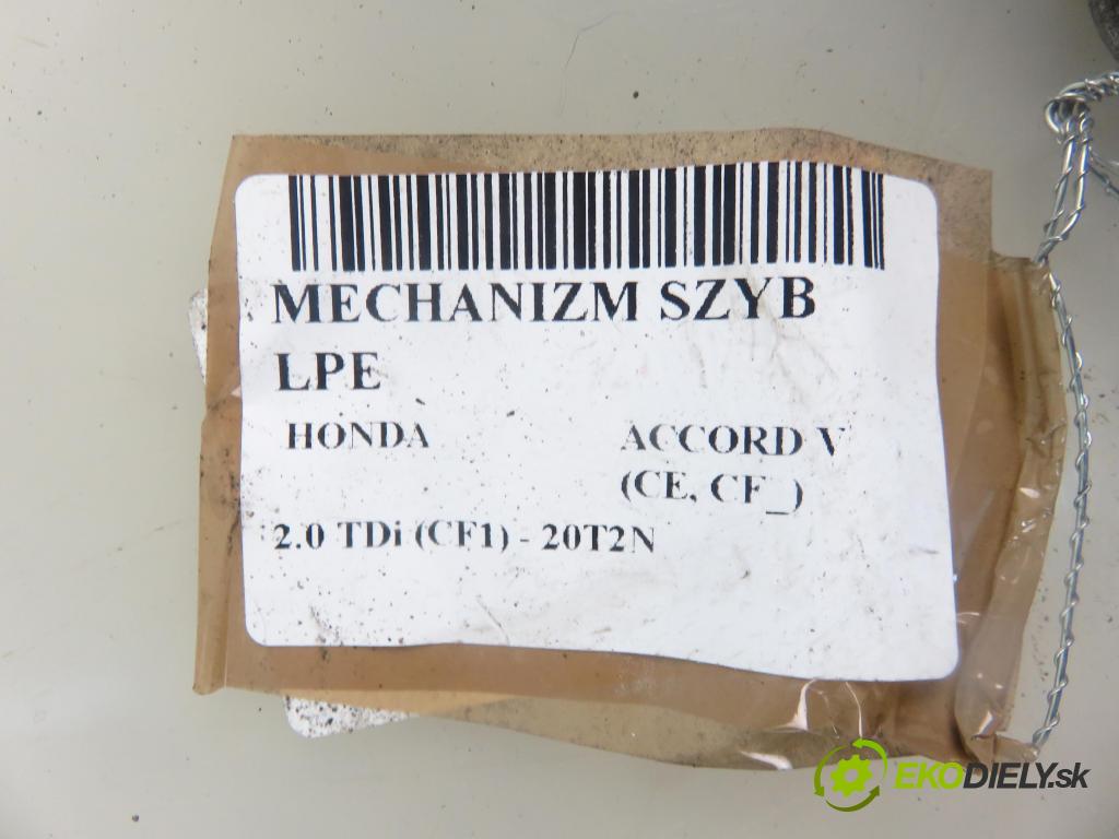 HONDA ACCORD V (CE, CF_) SEDAN 1996 77,00 2.0 TDi (CF1) - 20T2N 1994,00 mechanismus oken 191395000