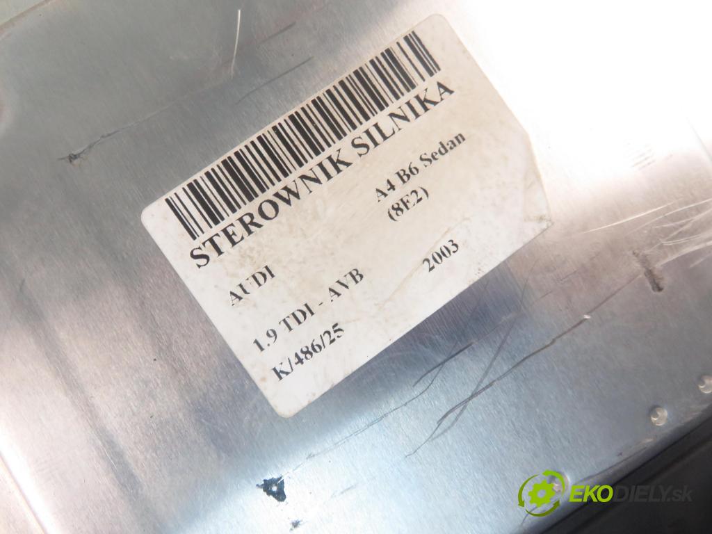 AUDI A4 (8E2, B6) SEDAN 2003 74,00 1.9 TDI PD 101 - AVB 1896,00 Riadiaca jednotka Motor 038906019LF ; 0281011210