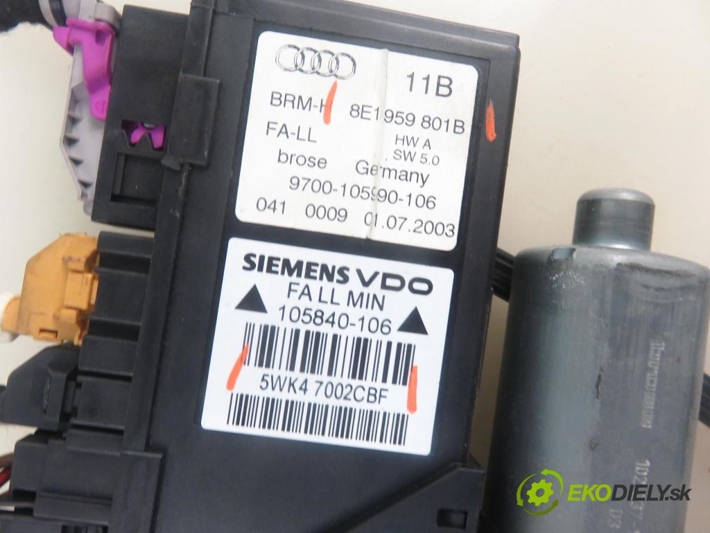 AUDI A4 (8E2, B6) SEDAN 2003 74,00 1.9 TDI PD 101 - AVB 1896,00 mechanismus oken 8E1959801B ; 5WK47002CBF